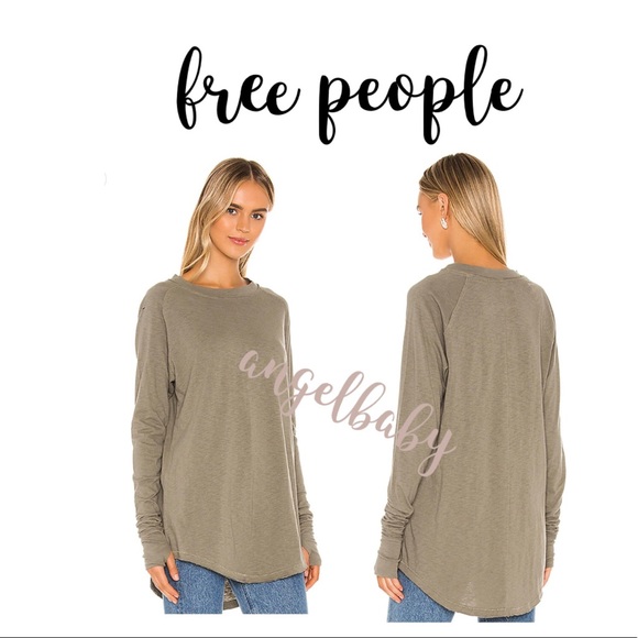 Free people Arden tee in Washed Army! - Picture 8 of 16